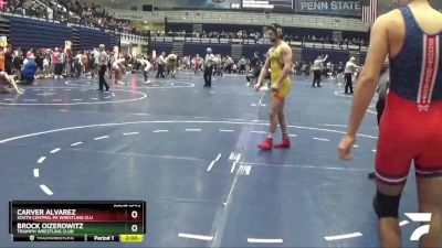 157 lbs Semifinal - Brock Oizerowitz, Triumph Wrestling Club vs Carver Alvarez, South Central Pa Wrestling Clu