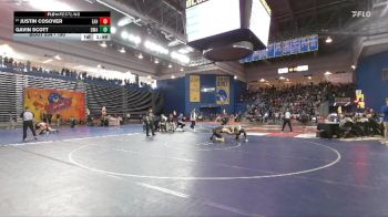 190 lbs Champ. Round 1 - Gavin Scott, Delaware Military Academy vs Justin Cosover, Easton Area Hs