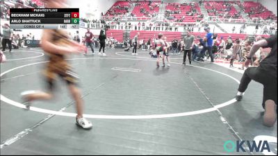 46 lbs Consi Of 4 - Beckham McKaig, Standfast vs Arlo Shattuck, Harrah Little League Wrestling