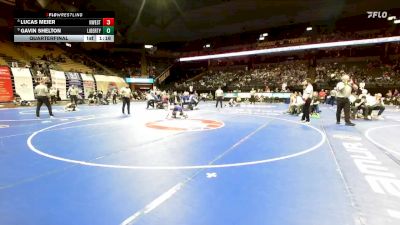 113 Class 4 lbs Quarterfinal - Lucas Meier, Northwest vs Gavin Shelton, Liberty