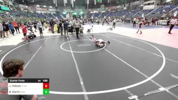 62 lbs Quarterfinal - Jensen Pollock, Team Montana vs Bradley Alarid, Duran Elite