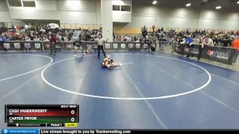71 lbs Cons. Round 3 - Carter Pryor, MO vs Cash Vanderwerff, WI