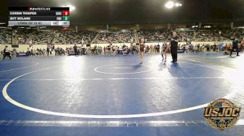 67 lbs Consi Of 16 #2 - Corbin Thigpen, Choctaw Ironman Youth Wrestling vs Jett Boland, Cowboy Wrestling Club