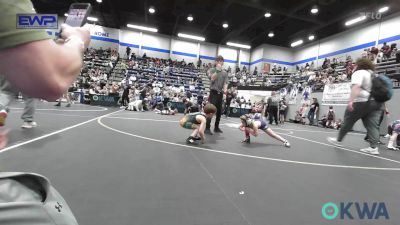 46 lbs Consi Of 8 #1 - Aspen Shelton, Team Tulsa Wrestling Club vs Ethan Taylor, Lexington Wrestling Club