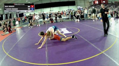 144 lbs Champ. Round 1 - Max Benoit, Region Wrestling Academy vs Jadon Zimmer, Victory Elite Wrestling