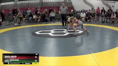 60 lbs Quarterfinals (8 Team) - Gwen Gross, Refuse To Lose vs Liam Ferguson, Minions