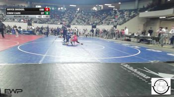 88 lbs Round Of 32 - Bryce Skidgel, Cowboy Wrestling Club vs Crew Card, Tulsa Blue T Panthers