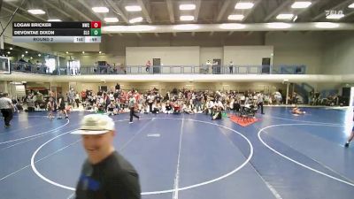 53-56 lbs Round 2 - Logan Bricker, Northside Wrestling Club vs Devontae Dixon, Salt Lake City
