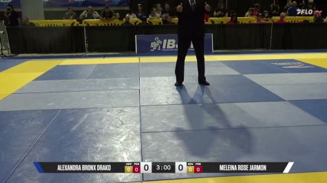 Alexandra Bronx Drako vs Meleina Rose Jarmon 2026 Pan Kids Jiu-Jitsu IBJJF Championship