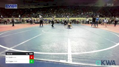 120 lbs Quarterfinal - Henry Cook, Noble Takedown Club vs Rustin Fipps, Cowboy Wrestling Club