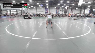 145 lbs Rr Rnd 1 - Karter Stone, Ride Out Wrestling Club - TN vs Cyler Baer, Blue Wave 2