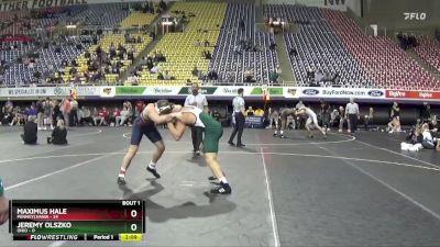 184 lbs Finals (2 Team) - Maximus Hale, Pennsylvania vs Jeremy Olszko, Ohio