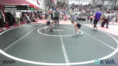 70 lbs Rr Rnd 2 - Salyer Torix, Sperry Wrestling Club vs Copper Dewey, Tulsa Blue T Panthers