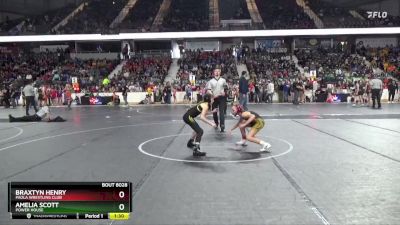 80 lbs Quarterfinal - Amelia Scott, Power House vs Braxtyn Henry, Paola Wrestling Club