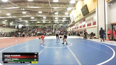 106 lbs Champ. Round 2 - Ryker Musgrove, St. Johns vs Wesley Rudell, Boulder Creek