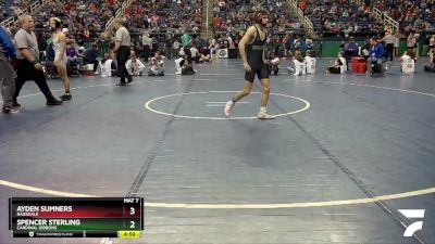 4A 106 lbs 3rd Place Match - Spencer Sterling, Cardinal Gibbons vs Ayden Sumners, Ragsdale