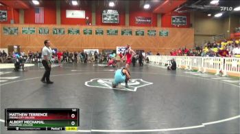 141 lbs Champ. Round 1 - Matthew Terrence, Fresno City College vs Albert Mechamal, Moorpark College