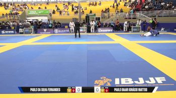 Paulo Baiar Ignácio Mattos vs Pablo Da Silva Fernandes 2025 Brasileiro Jiu-Jitsu IBJJF