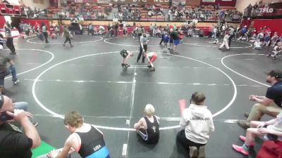 71 lbs Champ. Rd Of 16 - Liam Miller, Iron Mountain Outlaws vs Gannen Ward, Declo Stingers