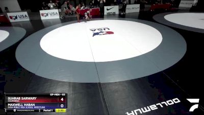 65 lbs 7th Place Match - Suhrab Sarwary, California vs Maxwell Haban, Casa Roble High School Wrestling