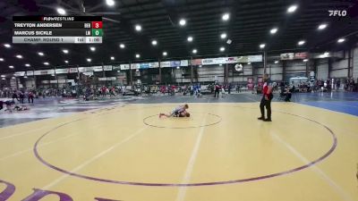 65 lbs Champ. Round 1 - Treyton Andersen, BERESFORD vs Marcus Sickle, Laurel Matburners