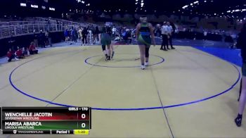 170 lbs Cons. Round 4 - Marisa Abarca, LINCOLN WRESTLING vs WENCHELLE JACOTIN, SEVEREPAIN WRESTLING