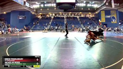 190 lbs Cons. Round 3 - Nicholas Rossi, Northern Valley Regional - Old Tappan vs Drew Pendlebury, St Christopher