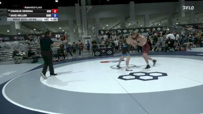 70 kg Cons. Sub-semis - Charlie DeSena, Spartan RTC@LHP vs Jake Miller, Broken Arrow Wrestling Club