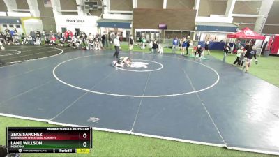 88 lbs 5th Place Match - Lane Willson, Montana vs Zeke Sanchez, Sanderson Wrestling Academy