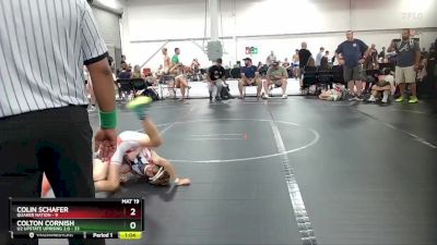 80 lbs Round 3 (6 Team) - Colton Cornish, U2 Upstate Uprising 2.0 vs Colin Schafer, Quaker Nation