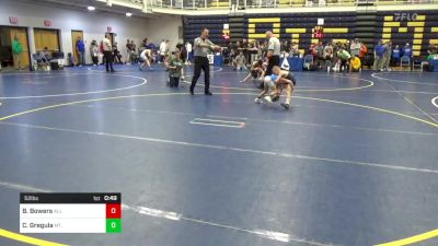 52 lbs Final - Brody Bowers, All American WC vs Charae Gregula, Mt. Lebanon