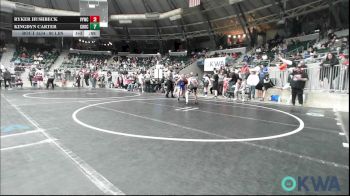 80 lbs Semifinal - Daxton Trowbridge, Piedmont vs Kingdyn Carter, Choctaw Ironman Youth Wrestling