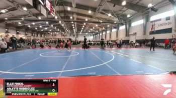 100 lbs Round 1 - Arlette Rodriguez, Bordertown Brawlers Wrestling Club vs Ellie Finkel, Austin Wrestling Academy