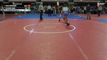 123 lbs Champ. Round 2 - Cooper Sime, Summit Wrestling Club vs Jace Whitaker, Team Champs
