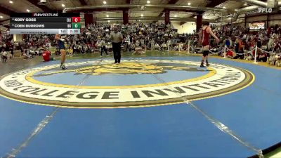 144 lbs Quarterfinal - Coen Burrows, Boulder City vs Kody Goss, Elko