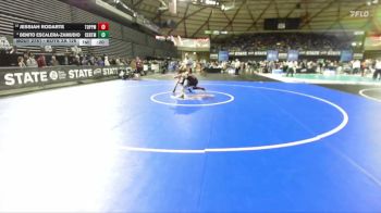 Boys 2A 126 lbs Cons. Semi - Benito Escalera-Zamudio, Centralia vs Jessiah Rodarte, Toppenish