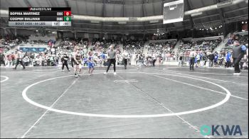64 lbs Consi Of 16 #2 - Sophia Martinez, Choctaw Ironman Youth Wrestling vs Cooper Sullivan, Broken Arrow Wrestling Club