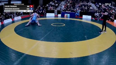 55kg Semifinal - Caleb Trudeau, Spartan Wrestling Club vs Benjamin Musovic, Coast Wrestling Academy & Society