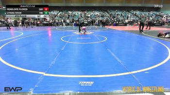55 lbs 5th Place - Penelope Flores, Cory Clark Wrestling vs Liyana Khan, THRESHOLD WRESTLING CLUB