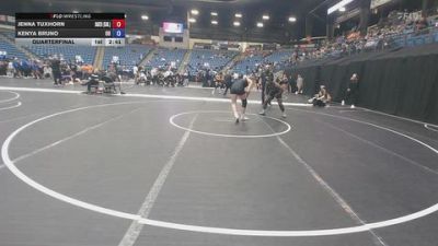 160 lbs Quarterfinal - Kenya Bruno, Ottawa University vs Jenna Tuxhorn, Baker University