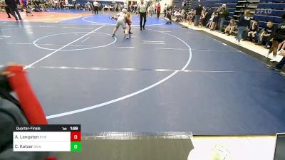 115 lbs Quarterfinal - August Langston, Beebe Youth Wrestling vs Callan Katzer, Saints Wrestling Club