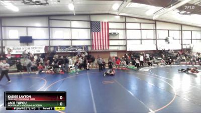 105 lbs Cons. Round 1 - Kadge Layton, True Grit Wrestling Club vs Jace Tupou, Iron County Wrestling Academy