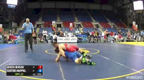 138 Cons. Round 8 Carter Happel (Iowa) vs. Jaron Jensen (Utah)