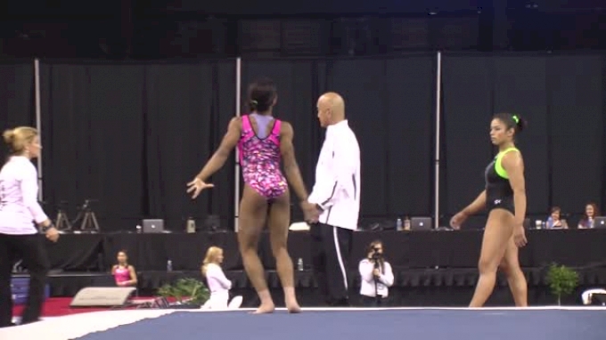 Gabby Douglas Shows Off New Floor Routine 2015 Secret U S Classic