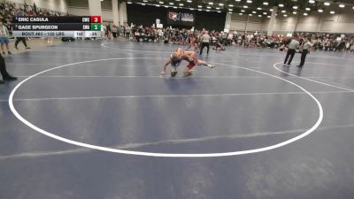 132 lbs Cons. Sub-semis - Eric Casula, Cowboy Wrestling Club vs Gage Spurgeon, Sebolt Wrestling Academy
