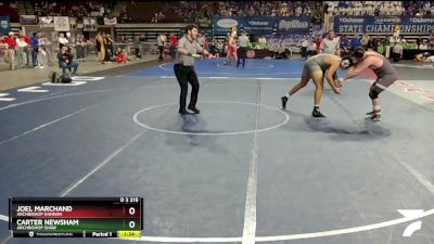 D 3 215 lbs Semifinal - Carter Newsham, Archbishop Shaw vs Joel Marchand, Archbishop Hannan