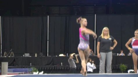 Bailie Key's New Dramatic Floor Routine, 2015 Secret U.S. Classic Podium Training