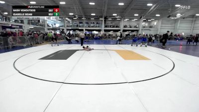 52 lbs Round Of 16 - Nash Venoutsos, South Windsor vs Isabelle Beam, Wolfgang Wrestling Academy