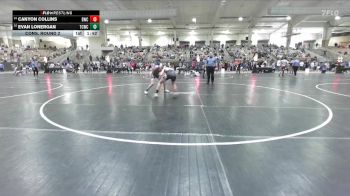 110 lbs Cons. Round 2 - Evan Lonergan, Team Clarksville TCWC vs Canyon Collins, Brentwood Wrestling Club