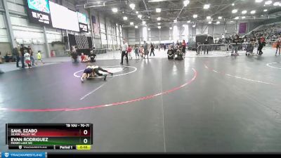 70-71 lbs Round 2 - Evan Rodriguez, Moses Lake WC vs Sahl Szabo, Silver Valley WC